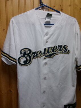 Mens Med Majestic Milwaukee Brewers Jersey #59 Axford